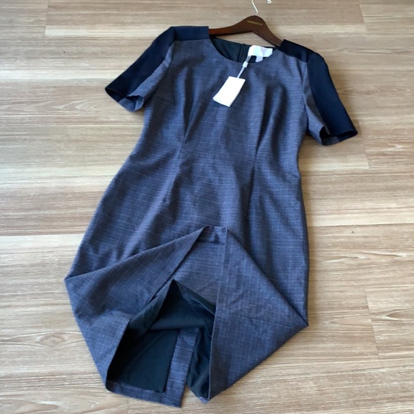 Hugo boss made in Portugal size 8 textured short sleeve crew neck sheath dress - Picture 11 of 17